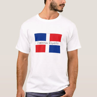Flaggenandenkent-shirt der Dominikanischen T-Shirt