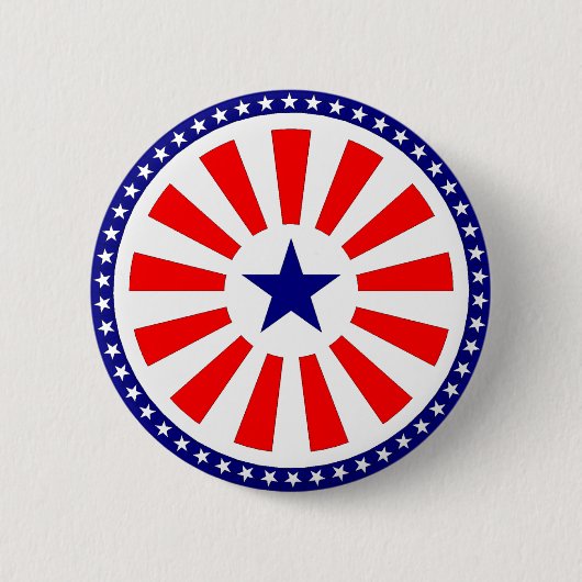 Flaggenaufkleber Button (Vorderseite)