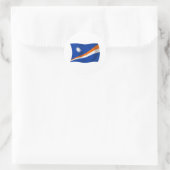Flaggenaufkleber der Marshallinseln Runder Aufkleber (Tasche)