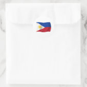 Flaggenaufkleber der Philippinen Runder Aufkleber (Tasche)