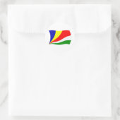 Flaggenaufkleber der Seychellen Runder Aufkleber (Tasche)
