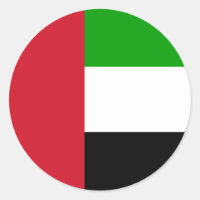 Flaggenaufkleber der Vereinigten Arabischen Emirat