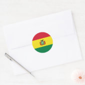 Flaggenaufkleber des Staates Bolivien Runder Aufkleber (Umschlag)