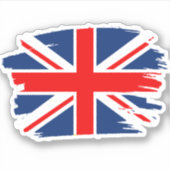 Flaggenaufkleber des Vereinigten Königreichs Aufkleber (Vorderseite)