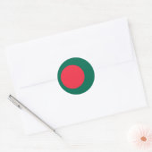 Flaggenaufkleber für Bangladesch Runder Aufkleber (Umschlag)