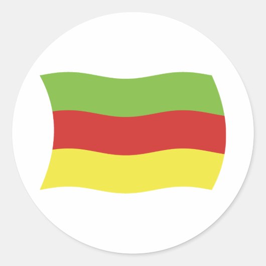 Flaggenaufkleber für Bodos People Runder Aufkleber (Vorderseite)