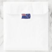 Flaggenaufkleber für die Cookinseln Runder Aufkleber (Tasche)