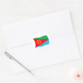 Flaggenaufkleber für Eritrea Runder Aufkleber (Umschlag)