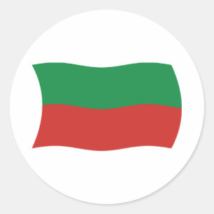 Flaggenaufkleber für SACC & Fox Nation (Iowa) Runder Aufkleber