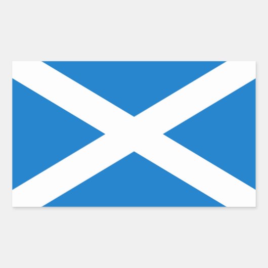 Flaggenaufkleber für Schottland Rechteckiger Aufkleber (Vorderseite)