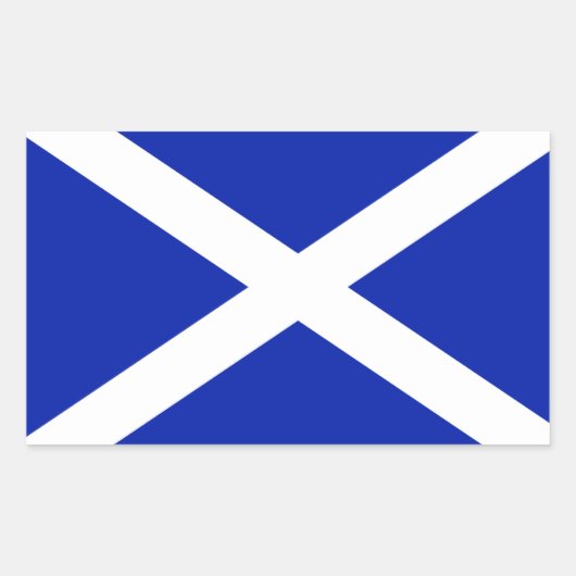 Flaggenaufkleber für Schottland Rechteckiger Aufkleber (Vorderseite)