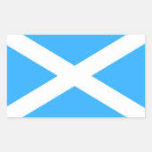 Flaggenaufkleber für Schottland Rechteckiger Aufkleber (Vorderseite)