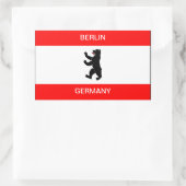 Flaggenaufkleber in Berlin Rechteckiger Aufkleber (Tasche)