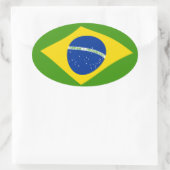 Flaggenaufkleber Ovaler Aufkleber (Tasche)