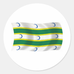 Flaggenaufkleber Runder Aufkleber
