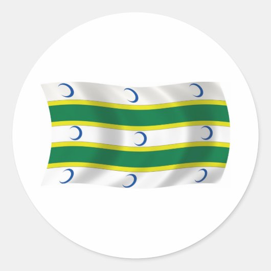 Flaggenaufkleber Runder Aufkleber (Vorderseite)