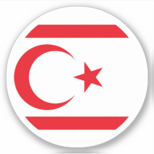 Flaggenaufkleber Türkische Republik Nordzypern Aufkleber