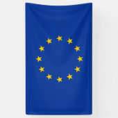 Flaggenbanner der Europäischen Gewerkschaft Banner (Vertikal)