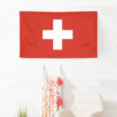 Flaggenbanner der Schweiz Banner (Insitu)