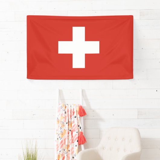 Flaggenbanner der Schweiz Banner (Insitu)