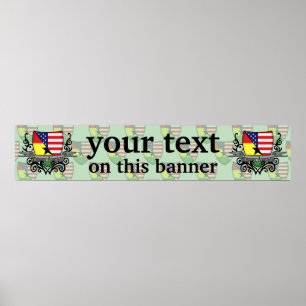 Flaggenbanner des ghanaischen Schilds Poster