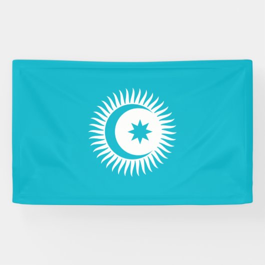Flaggenbanner des Türkischen Rates Banner (Horizontal)