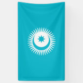 Flaggenbanner des Türkischen Rates Banner (Vertikal)