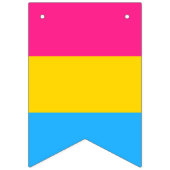 Flaggenbanner für Pansexualität Wimpelkette (Dritte Fahne)