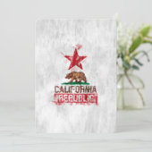 Flaggenbär der Republik Kalifornien im Stil der Ma (Stehend Vorderseite)