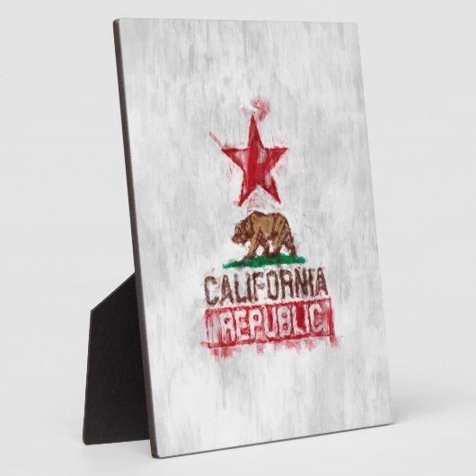 Flaggenbär der Republik Kalifornien im Stil der Ma Fotoplatte (Seite)