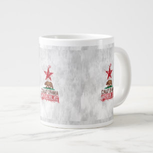 Flaggenbär der Republik Kalifornien in der Farbe P Jumbo-Tasse