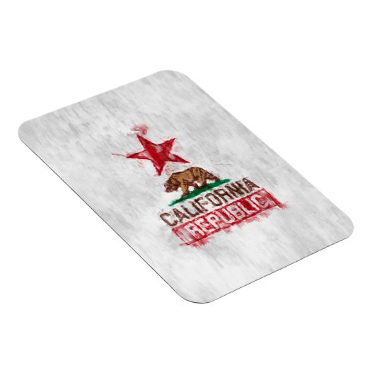 Flaggenbär der Republik Kalifornien in der Farbe P Magnet (Rechte Seite)
