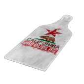 Flaggenbär der Republik Kalifornien in der Farbe P Schneidebrett (Ecke)