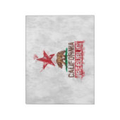 Flaggenbär der Republik Kalifornien in farbenfrohe Notizblock (Rotiert)