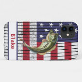 Flaggenbezeichnung Bass Fishing USA Case-Mate iPhone Hülle (Rückseite (Horizontal))