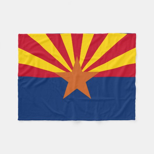 Flaggenbild des Staates Arizona Fleecedecke (Vorderseite (Horizontal))