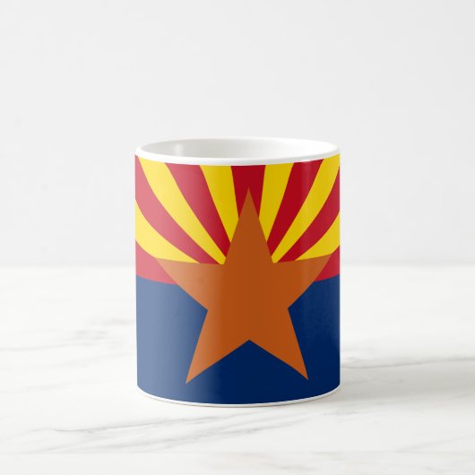 Flaggenbild des Staates Arizona Kaffeetasse (Mittel)