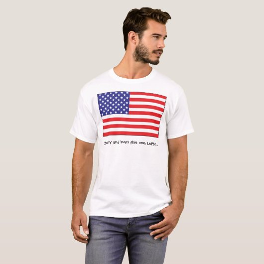 Flaggenbrenner T-Shirt (Vorne ganz)