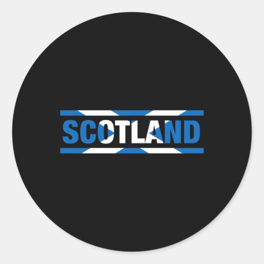 Flaggenbriefe in Schottland in meinen DNA-Schotten Runder Aufkleber (Vorderseite)