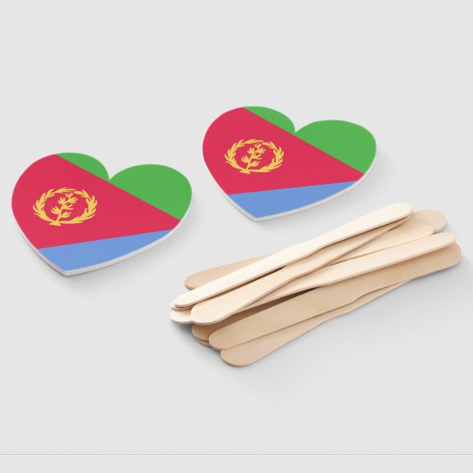 Flaggenemblem Eritrea Fächer (Non-assembled)