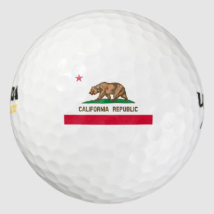 Flaggenentwurf des kalifornischen Staates Golfball