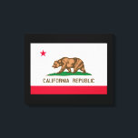 Flaggenentwurf des kalifornischen Staates Leinwanddruck<br><div class="desc">Hier ist ein California State Flag Design präsentiert auf einer Vielzahl von beliebten Produkten. Eine tolle Geschenkidee für jeden Anlaß und alle, die einen Besuch abstatten. Verwenden Sie den Link "Diesen Designer Gefragt", um uns mit Ihren speziellen Designanfragen oder für Hilfe bei Ihren individuellen Projektbedürfnissen zu kontaktieren. Eine tolle Geschenkidee!...</div>