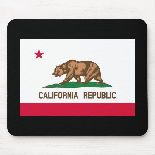Flaggenentwurf des kalifornischen Staates Mousepad (Vorne)