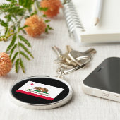 Flaggenentwurf des kalifornischen Staates Schlüsselanhänger (Seite)