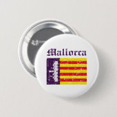 Flaggenentwürfe Mallorca Italien Button (Vorne & Hinten)