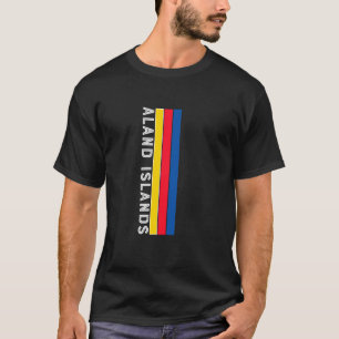 Flaggenfarben der Aland Islands T-Shirt