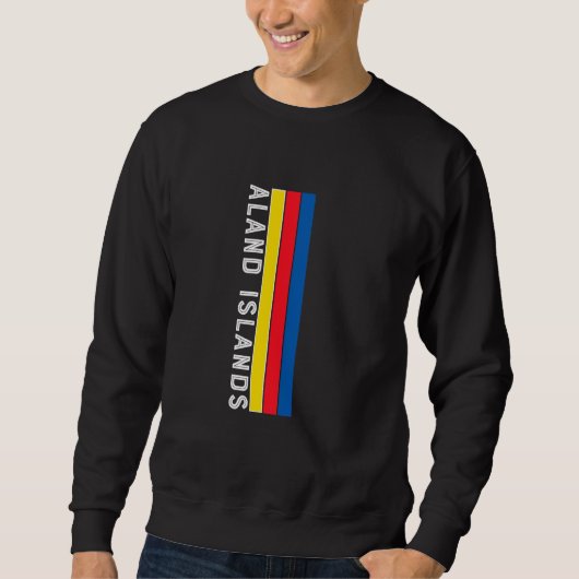 Flaggenfarben der Ålandinseln Sweatshirt (Vorderseite)