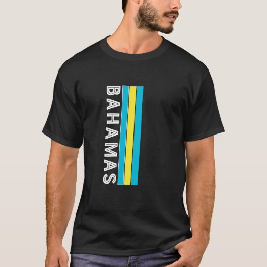 Flaggenfarben der Bahamas T-Shirt (Vorderseite)