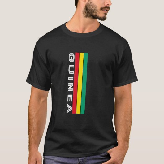 Flaggenfarben Guineas T-Shirt (Vorderseite)