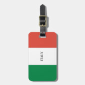 FLAGGENFARBEN ITALIEN GEPÄCKANHÄNGER (Vorderseite vertikal)